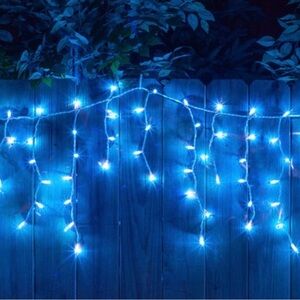 Blue LED String Lights for Holiday Decor